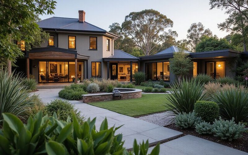 Budget discussion between landscape designer and homeowner ensuring realistic expectations for Melbourne garden project