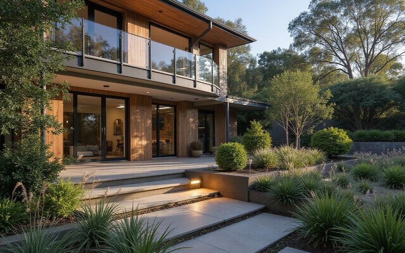 Council permit application documents for steep block landscaping project in Melbourne northeast suburbs