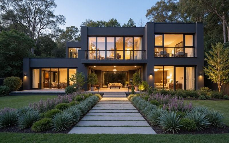 Professional landscape design documentation including concept plans construction drawings and planting plans for Melbourne garden