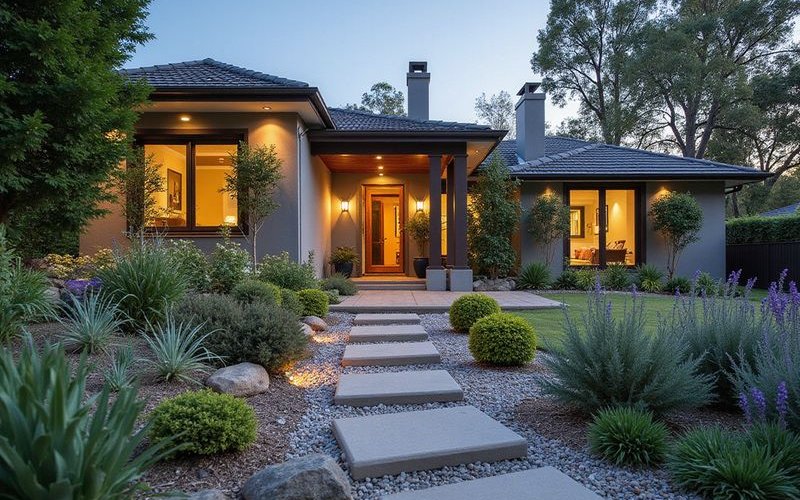 Water pooling and drainage issues on Melbourne sloping block indicating need for retaining wall with proper drainage